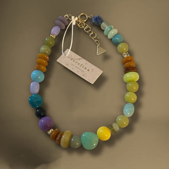 Anthropologie Jewelry - NWT Anthropologie Serefina Cool Mix Camp Beaded Necklace